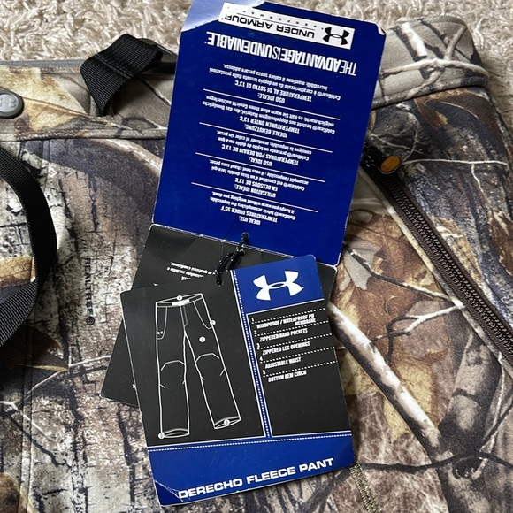 NWT Men’s Under Armour RealTree AP Camo Derecho Windproof ColdGear Pants SZXXL - Picture 5 of 11